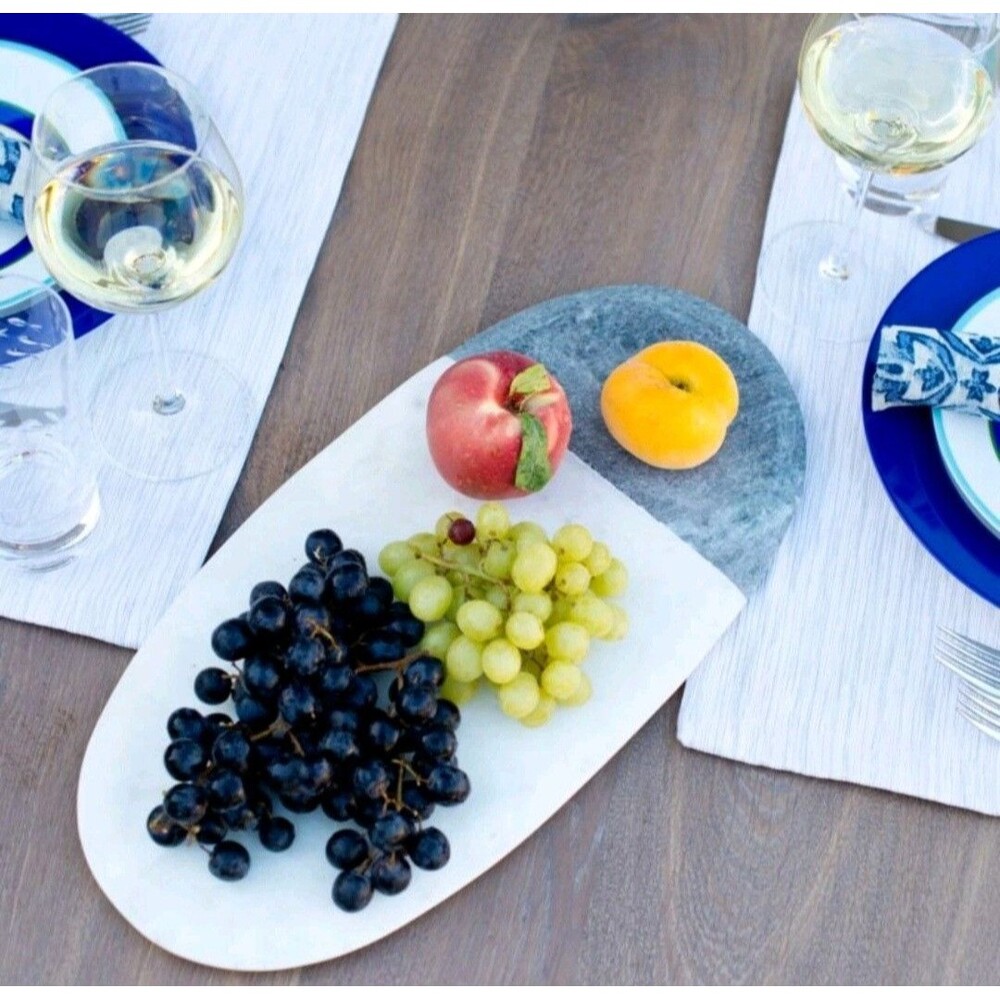 Crate & Barrel Two Toned Marble Cheese Board